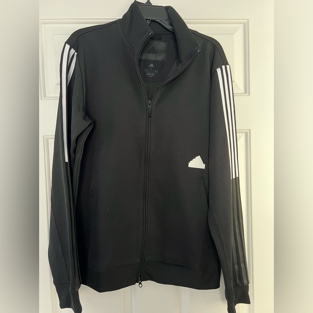 Adidas black track jacket
